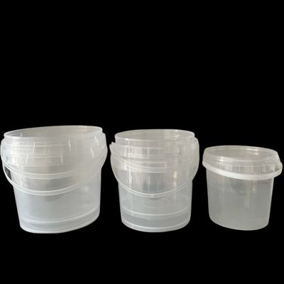 1000 ml διαυγές πλαστικό δοχείο κουβά με μεταξοειδές και θερμική μεταφορά εκτύπωσης
