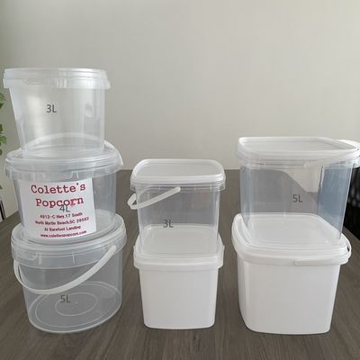 1L-5L Τυποποιημένο μπουκάλι από πλαστικό υλικό τροφίμων με εκτύπωση με μεταξένιες μεμβράνες και εκτύπωση με μεταφορά θερμότητας