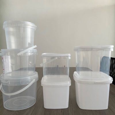 1.0-2.5 MM πάχος Jumbo κουβάδες με εξαρτήματα Κάλυψη λαβή κατασκευασμένα σε πλαστικές μπάνες