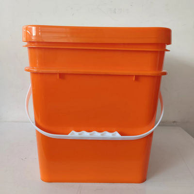 Διαφανές 5L 10L 15L 20L πλαστικό λευκό τετραγωνικό κουβά πλαστικό κουβά GAP/ISO/FDA πιστοποιημένο