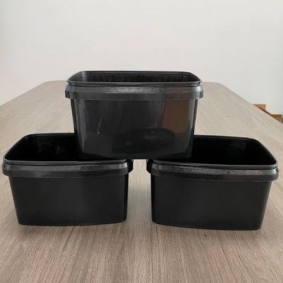 3L ορθογώνιο λευκό πλαστικό κουβά με πάχος κάλυψης 1,0 έως 2,5 mm και προσιτό