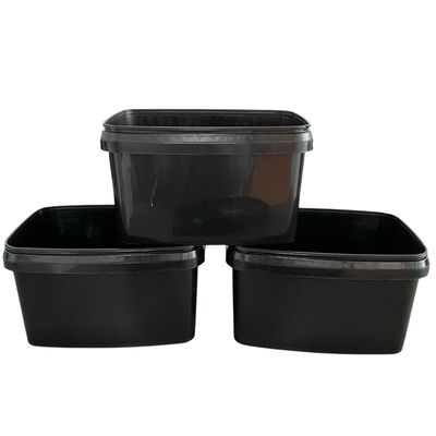 HDPE 3 λίτρων ορθογώνιο πλαστικό κουβά με κάλυμμα και χειριστήριο