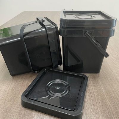 10,0 έως 2,5 mm πάχος Αειφόρα ζωοτροφές Snacks Square Bucket Plastic Container Bucket