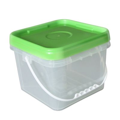 Ανακυκλώστε 5L 6L 8L 10L HDPE πλαστικό τετραγωνικό κουβά με προσαρμοσμένο λογότυπο και σχεδιασμό