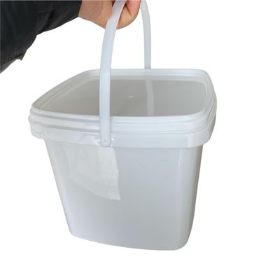 300 ml 5L PP Square Bucket Διαφανής ή λευκός δοχείο Candy Popcorn Bucket για προϊόντα