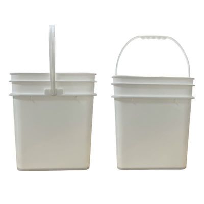 Χημική Πολυλειτουργία Σφραγισμένη 4L-20L Διαφανής τετραγωνικός κουβάς 1.0 έως 2,5 mm πάχος