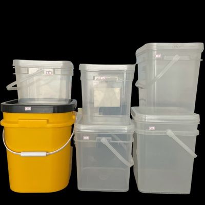 Πλαστικό κουβά για γλυκά μπισκότα 4L 5L 6L ανθεκτικό τετραγωνικό κουβά