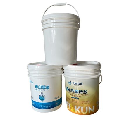 20L/25L κουβά λιπασμάτων με μεταλλική λαβή και εκτύπωση με μεταξένιο οθόνο/μεταφορά θερμότητας/IML