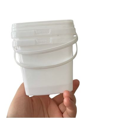 500 ml δοχείο για σάλτσα τροφίμων ασφαλές τετράγωνο πλαστικό κουβά με εύκολο άνοιγμα και IML εκτύπωση