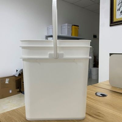 15L πλαστικό κουβά προμήθεια Διαφανές τετράγωνο κουβά Φαγητό ασφαλές Προσαρμοσμένο πάχος εκτύπωσης 1,0 έως 2,5 mm