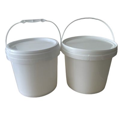 Προσαρμόστε το λογότυπο Κίτρινο HDPE 1 γαλόνι πλαστικό κουβά για συσκευασία παγωτού