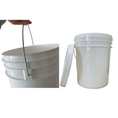 5L 5 γαλόνια κουβά 20L πλαστικό κουβά με κάλυμμα για τρόφιμα βαθμό Κίτρινο GAP / ISO / FDA πιστοποιημένο