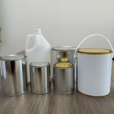 1 γαλόνι τετραγωνικό κουβά με μπουκάλι και πλαστικό κουβά Τυπωτική προσαρμοσμένη μεταφορά θερμότητας IML