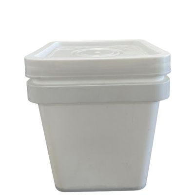 Πιστοποιητικό GAP/ISO/FDA 4 γαλόνια Διαυγές τετραγωνικό πλαστικό κουβά για μπισκότα σε μαύρο