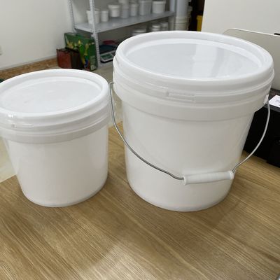 1L πλαστικό κουβά με κάλυμμα HDPE κοντέινερ τροφίμων με φυστικοβούτυρο