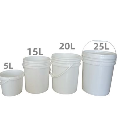 300 ml 25L Στρογγυλό τετράγωνο πλαστικό κουβά με κάλυμμα και λαβή πάχους 1,0 έως 2,5 mm
