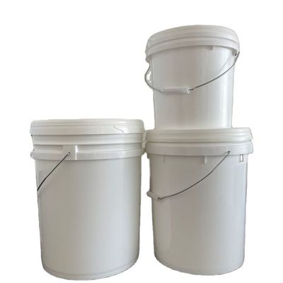 Φθηνό 10L 15L 16L 18L 20L 25L Custom λευκό PP πλαστικό κουβά με καπάκι και λαβή