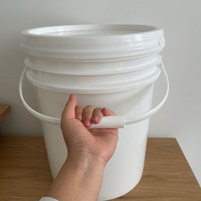 20L στρογγυλός πλαστικός κουβάς με κάλυμμα και εκτυπωτική μεταξένια οθόνη/μεταφορά θερμότητας/IML