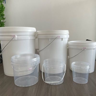 1L 2L 4L 5L Στρογγυλό πλαστικό κουβά Στρογγυλό κουβά με κάλυμμα Custom LOGO Εκτύπωση κουβά
