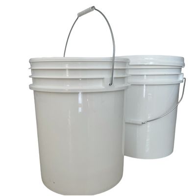 5L 10L 20L βαρύς φόρτωσης πλαστικό κουβά με μεταλλικό χερούλι Διαφανής ή προσαρμοσμένη εκτύπωση