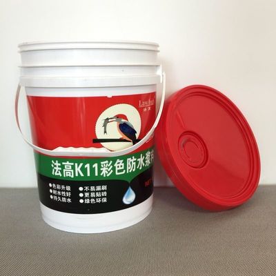 5L 10L 20L βαρύς φόρτωσης πλαστικό κουβά με μεταλλικό χερούλι Διαφανής ή προσαρμοσμένη εκτύπωση