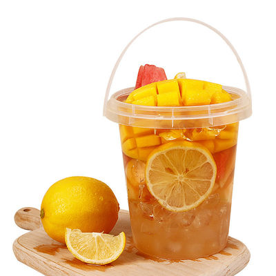 Βιομηχανική προμήθεια κουβάδων 500 ml Λευκός ή διαφανής πλαστικός κουβάς με καπάκι και λαβή