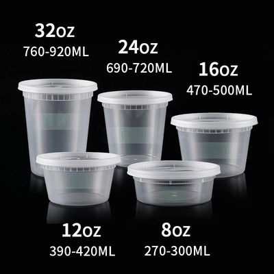 200ml 300ml 500mL 750ml 1L Custom πλαστικών κουβάδων δοχείο με καπάκι για χημικά