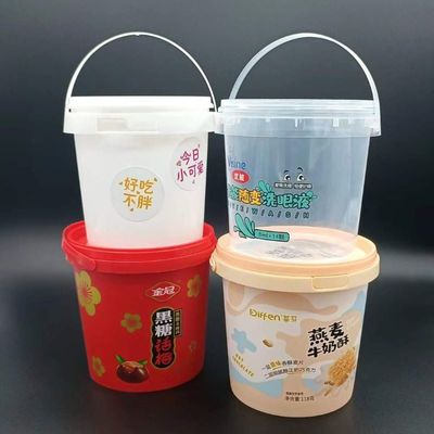 200ml 300ml 500mL 750ml 1L Custom πλαστικών κουβάδων δοχείο με καπάκι για χημικά