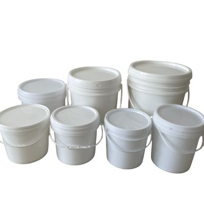 Πιστοποιητικό GAP/ISO/FDA 20L πλαστικό κουβά για προμήθεια και συσκευασία σε λευκό χρώμα