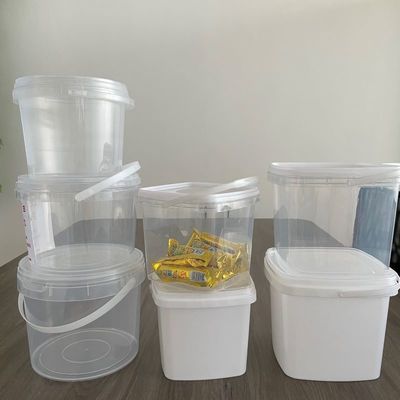 Πιστοποιημένο GAP/ISO/FDA 0,5L 1L διαυγές πλαστικό κουβά για γλυκά σε υλικό πολυπροπυλενίου
