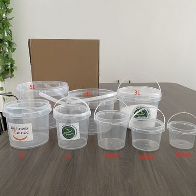 Μικρό λευκό δοχείο για το γιαούρτι 500 ml 750 ml 1 l δοχείο αποθήκευσης τροφίμων με καπάκι