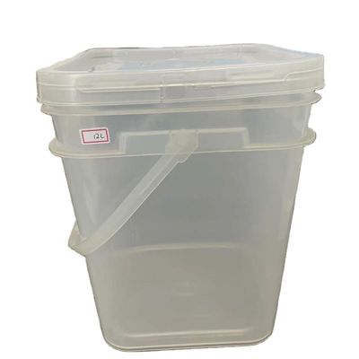 5L 10L 15L 20L 25L τετραγωνικό πλαστικό κουβά με κάλυμμα και λαβή βαρύ έργο κατασκευή απαραίτητο