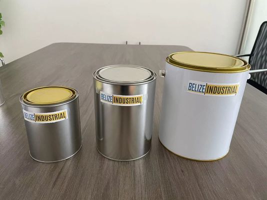 Προσαρμόστε την συσκευασία σας Γύρω μεταλλικό βάζο 1L-5L με λαβή για μπογιά και σάλτσα