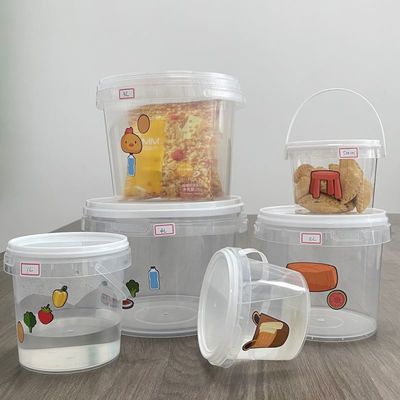 Φαρμακευτικές τιμές πλαστικό κουβά 1L 2L 3L 4L 5L δοχείο τροφίμων